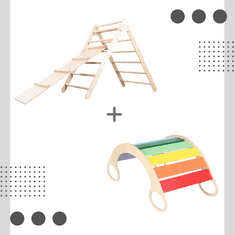 Tuktuk Montessori set - pickler triangle a houpačka 5v1