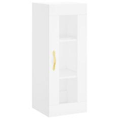 Greatstore Skříň highboard bílá 34,5 x 34 x 180 cm kompozitní dřevo