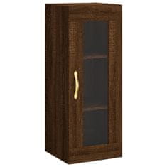 Greatstore Skříň highboard hnědý dub 34,5 x 34 x 180 cm kompozitní dřevo