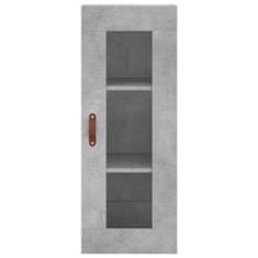 Vidaxl Skříň highboard betonově šedá 34,5x34x180 cm kompozitní dřevo