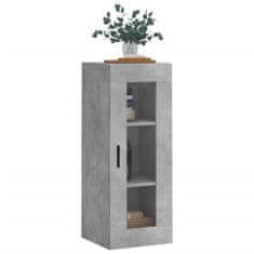 Vidaxl Nástěnná skříňka betonově šedá 34,5 x 34 x 90 cm