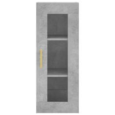 Vidaxl Skříň highboard betonově šedá 34,5x34x180 cm kompozitní dřevo