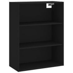 Vidaxl Skříň highboard černá 69,5 x 34 x 180 cm kompozitní dřevo