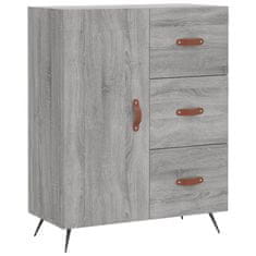 Greatstore Skříň highboard šedá sonoma 69,5 x 34 x 180 cm kompozitní dřevo