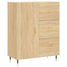 Vidaxl Skříň highboard dub sonoma 69,5 x 34 x 180 cm kompozitní dřevo