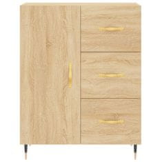 Greatstore Skříň highboard dub sonoma 69,5 x 34 x 180 cm kompozitní dřevo