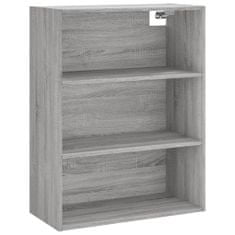 Vidaxl Skříň highboard šedá sonoma 69,5 x 34 x 180 cm kompozitní dřevo