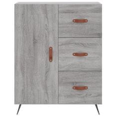 Greatstore Skříň highboard šedá sonoma 69,5 x 34 x 180 cm kompozitní dřevo