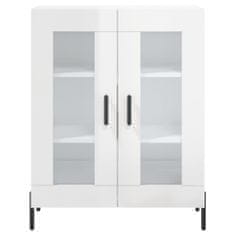 Vidaxl Skříň highboard lesklá bílá 69,5 x 34 x 180 cm kompozitní dřevo