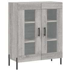 Vidaxl Skříň highboard šedá sonoma 69,5 x 34 x 180 cm kompozitní dřevo