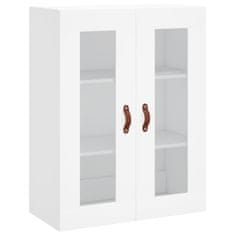 Greatstore Skříň highboard bílá 69,5 x 34 x 180 cm kompozitní dřevo