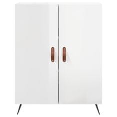 Vidaxl Skříň highboard lesklá bílá 69,5 x 34 x 180 cm kompozitní dřevo