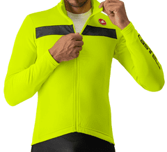 Castelli pánský cyklistický dres Puro 3 Jersey Electric Lime/Black Reflex žlutá/černá XL