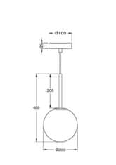 MAYTONI MAYTONI Závěsné svítidlo Basic form MOD321PL-01B1