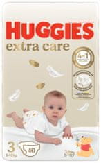 Huggies HUGGIES Pleny jednorázové Extra Care 3 (6-10 kg) 40 ks