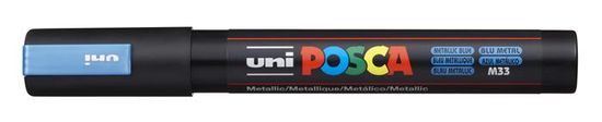 UNI Akrylový popisovač "Posca PC-5M", kovově modrá, 1,8-2,5 mm, 2UPC5MMK