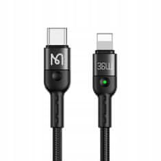 Mcdodo Kabel pro iPhone, USB-C, pružinový, vysokorychlostní, 36W, 1,8M, Mcdodo CA-1960