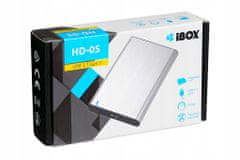 iBOX Pouzdro na disk HD-05 2,5" USB 3.1 šedé