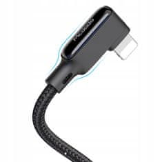 Mcdodo MCDODO ÚHLOVÝ KABEL USB LIGHTNING SPIRÁLOVÁ PRUŽINA PRO IPHONE 14 VEDL 2M