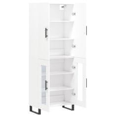 Vidaxl Skříň highboard bílá 69,5 x 34 x 180 cm kompozitní dřevo