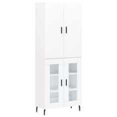 Vidaxl Skříň highboard bílá 69,5 x 34 x 180 cm kompozitní dřevo