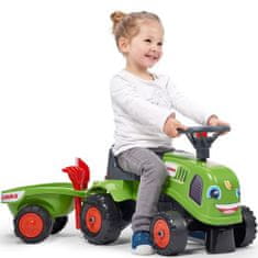 LEBULA FALK Traktor Baby Claas Green s přívěsem + příslušenství od 1 roku