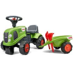 LEBULA FALK Traktor Baby Claas Green s přívěsem + příslušenství od 1 roku