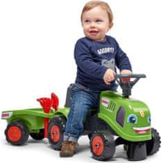 LEBULA FALK Traktor Baby Claas Green s přívěsem + příslušenství od 1 roku