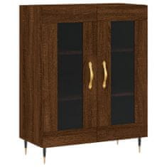 Vidaxl Skříň highboard hnědý dub 69,5 x 34 x 180 cm kompozitní dřevo