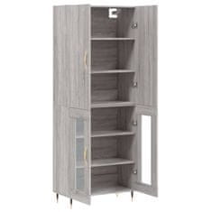 Vidaxl Skříň highboard šedá sonoma 69,5 x 34 x 180 cm kompozitní dřevo