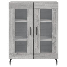 Greatstore Skříň highboard šedá sonoma 69,5 x 34 x 180 cm kompozitní dřevo