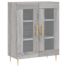 Vidaxl Skříň highboard šedá sonoma 69,5 x 34 x 180 cm kompozitní dřevo