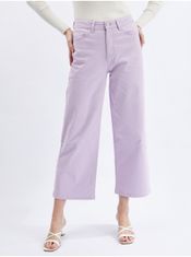 Orsay Světle fialové dámské zkrácené flared fit džíny 38