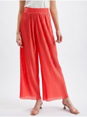 Orsay Červené dámské široké kalhoty XL