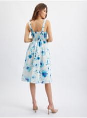 Orsay Modro-bílé dámské květované šaty 34