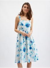 Orsay Modro-bílé dámské květované šaty 34