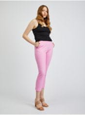 Orsay Růžové dámské zkrácené kalhoty 38