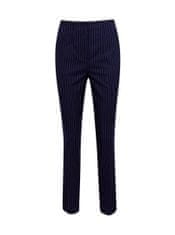 Orsay Tmavě modré dámské pruhované kalhoty 38
