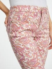 Orsay Růžové dámské vzorované slim fit džíny 38