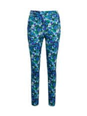 Orsay Zeleno-modré dámské květované kalhoty 40