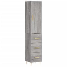 Vidaxl Skříň highboard šedá sonoma 34,5 x 34 x 180 cm kompozitní dřevo