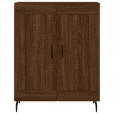 Vidaxl Skříň highboard hnědý dub 69,5 x 34 x 180 cm kompozitní dřevo