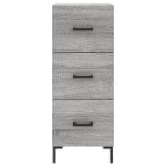 Greatstore Skříň highboard šedá sonoma 34,5 x 34 x 180 cm kompozitní dřevo