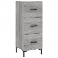 Greatstore Skříň highboard šedá sonoma 34,5 x 34 x 180 cm kompozitní dřevo