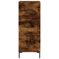 Vidaxl Skříň highboard kouřový dub 34,5 x 34 x 180 cm kompozitní dřevo