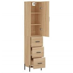 Vidaxl Skříň highboard dub sonoma 34,5 x 34 x 180 cm kompozitní dřevo