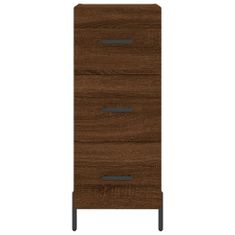 Vidaxl Skříň highboard hnědý dub 34,5 x 34 x 180 cm kompozitní dřevo