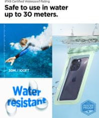Spigen univerzální vodotěsné pouzdro Aqua Shield, mentolová