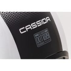 Cassida Otevřená přilba na motorku Handy Plus bílo-černá Velikost: 2XL