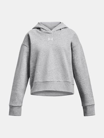 Under Armour Mikina UA Rival Fleece Crop Hoodie-GRY